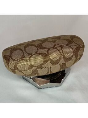 New Coach sunglasses logo clamshell case